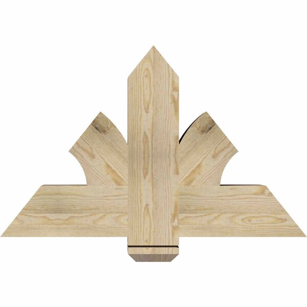 Ekena Millwork Redmond Rough Sawn Timber Gable Bracket, Douglas Fir, 36"W x 23"H x 6"D x 6"F, 15/12 Pitch GBW036X23X0606RED00RDF - main